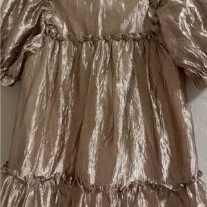 Elegant Gold Kids Dress